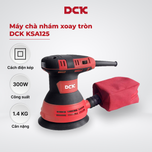 Máy chà nhám xoay tròn DCK KSA125 125mm/300W